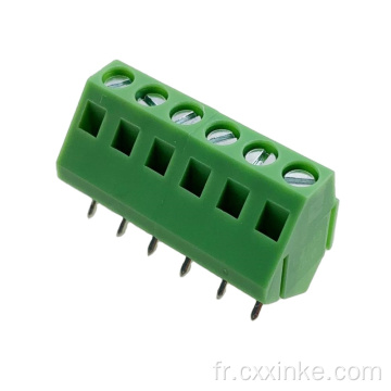 Type de vis PCB Terminal bloc 45 degrés Câblage d&#39;angle